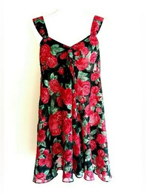 Vintage VS Gold Label Rose Brocade Babydoll